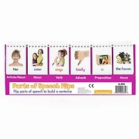 Junior Learning® Double-Sided Parts of Speech Flips, 2ct.