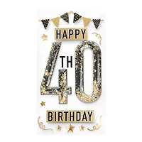 40th Birthday Dimensional Stickers by Recollections™