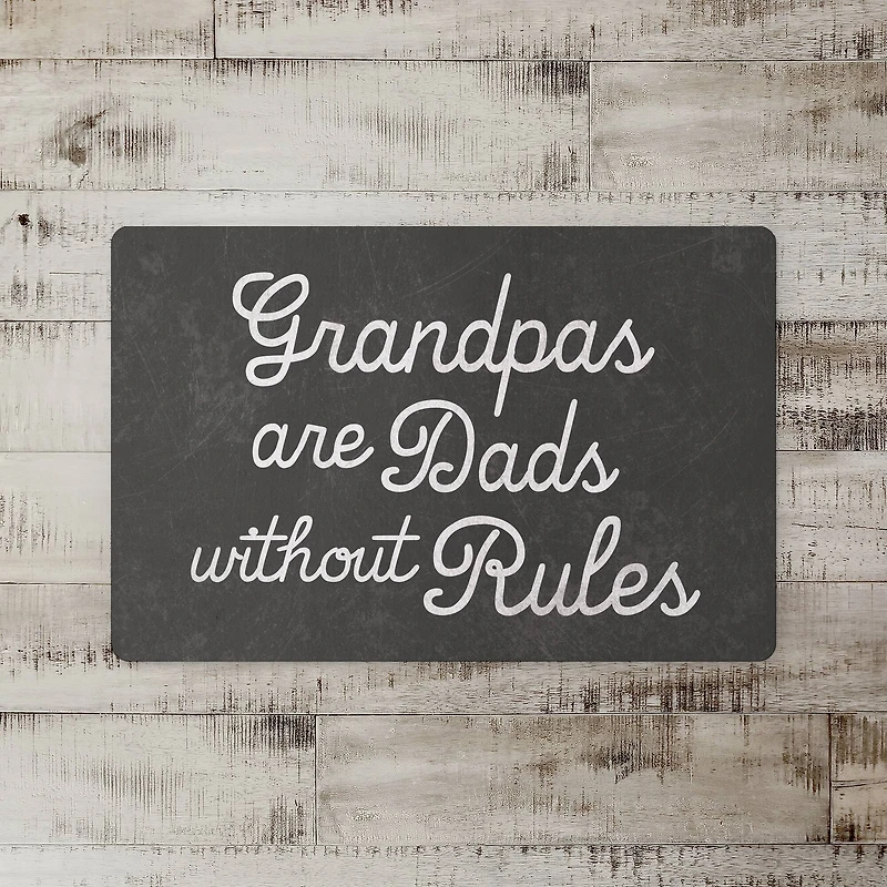 18" x 27" Grandpas Are Dads without Rules Floor Mat