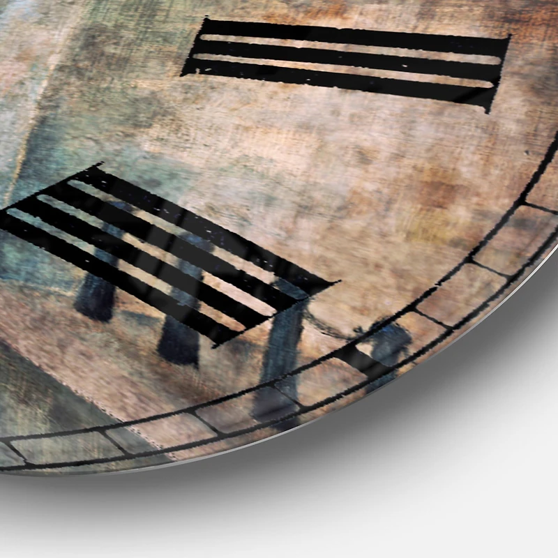 Designart Paris Romance Couples II Wall Clock