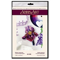 Abris Art Amethyst Iris Bead Embroidery Decoration Kit