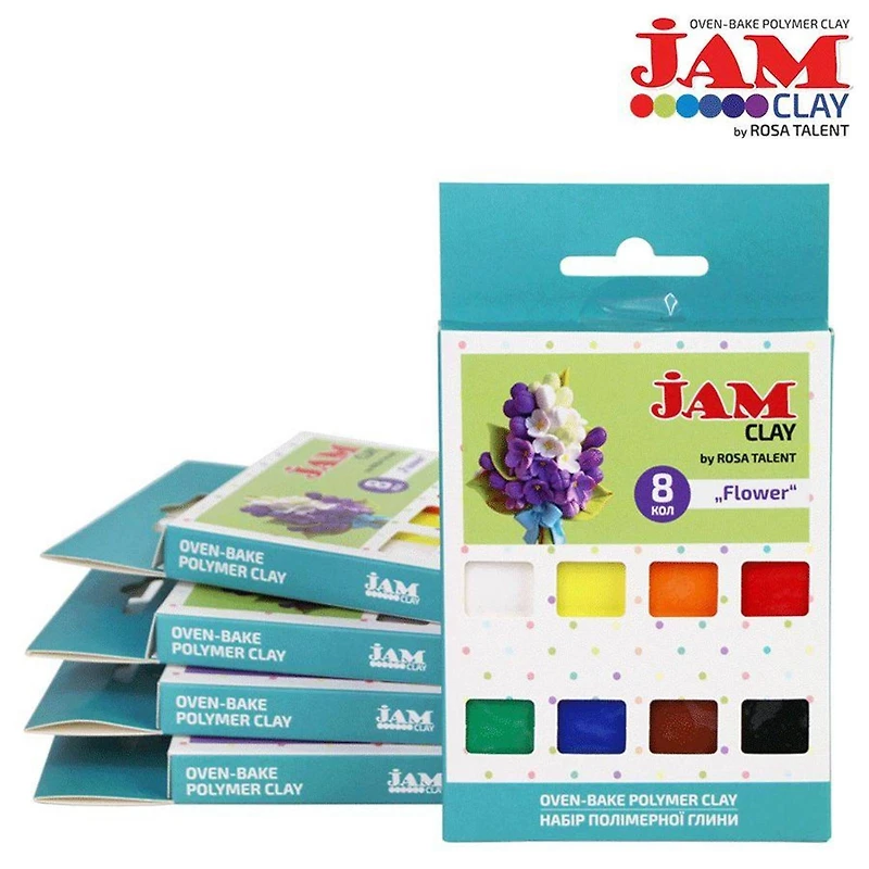Rosa Talent Jam Clay Flowers Oven-Bake Polymer Clay Set