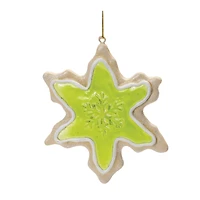 Frosted Cookie Star & Snowflake Ornament Set