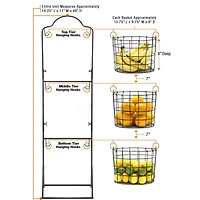 Sorbus 49" Black 3-Tier Hanging Basket Stand