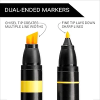 Prismacolor® Premier® Dual-Ended 72 Color Sunflower Box Art Marker Set
