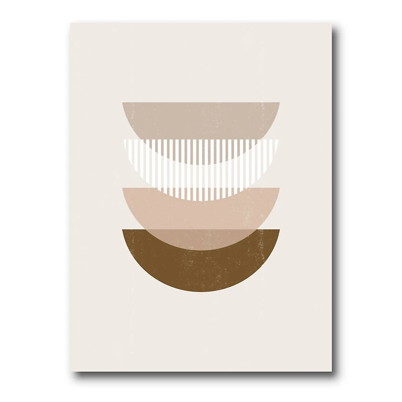 Designart - Abstract Sun Moon Geometric Print III