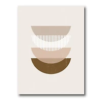 Designart - Abstract Sun Moon Geometric Print III