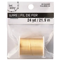 12 Pack: 28 Gauge Gold Beading Wire by Bead Landing™