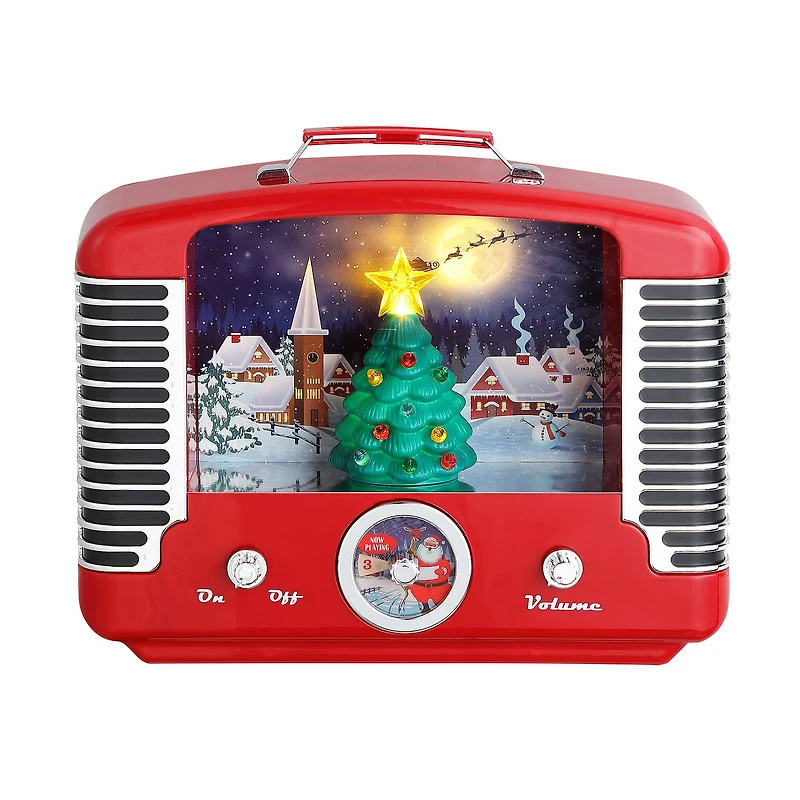 Lighted Christmas Holiday Radio