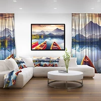 Designart - Boats Heading to Lake