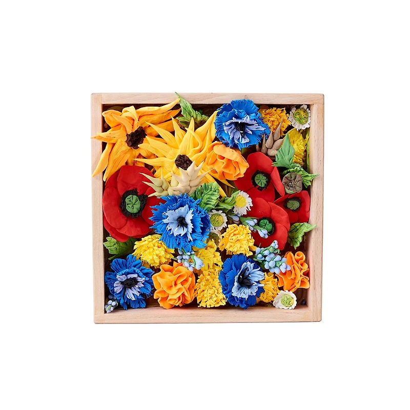 OKTO DIY Wood & Craft Freedom Flowers Clay Kit