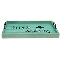 Elegant Designs™ 15.5" Happy St. Patrick's Day Serving Tray with Handles