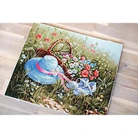 Luca-s Meadow With Poppies Counted Cross Stitch Kit