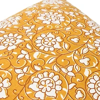 Hello Honey® Yellow Floral Paisley Pillow Cover