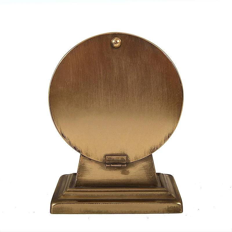 Hello Honey® 8.5" Gold Metal Mantel Clock