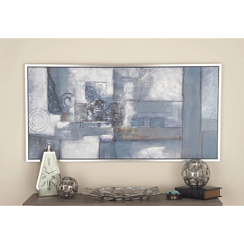 Gray Contemporary Abstract Canvas Wall Art