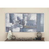 Gray Contemporary Abstract Canvas Wall Art