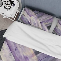 Designart 'Geometric Purple Glacier' Geometric Bedding Set
