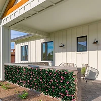 40" x 80" Artificial Bougainvillea Expandable Privacy Fence Screen