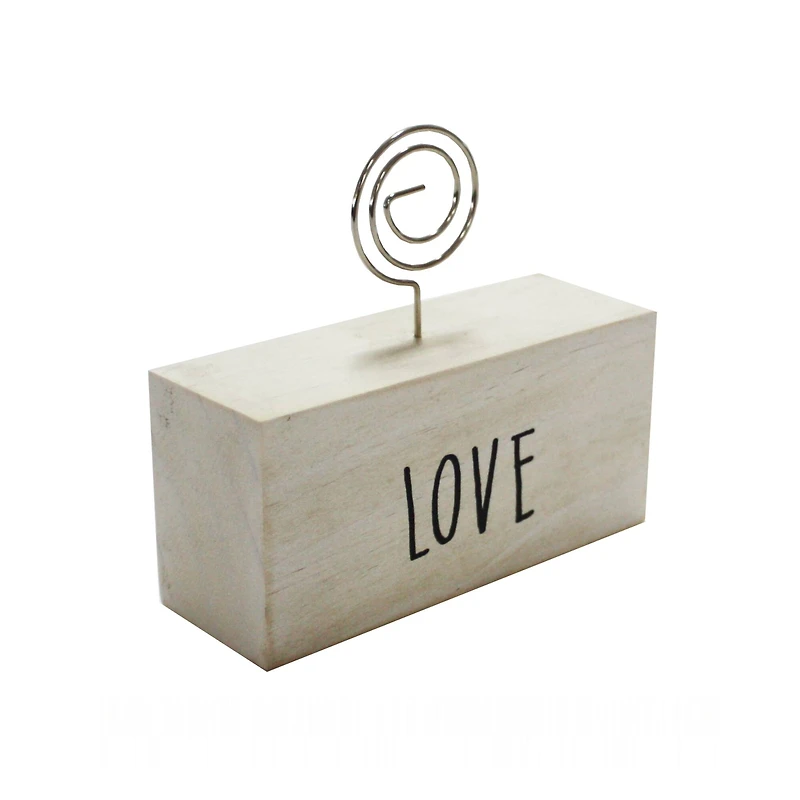 White Love Block Clip Frame by Studio Décor®