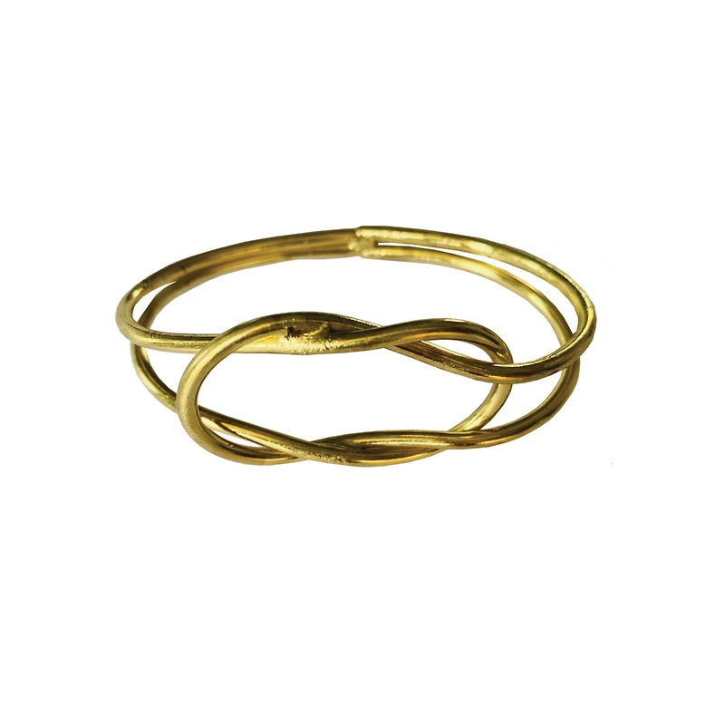 Hello Honey® Gold Metal Twisted Napkin Rings, 4ct.