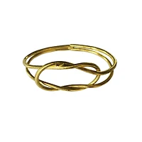 Hello Honey® Gold Metal Twisted Napkin Rings, 4ct.
