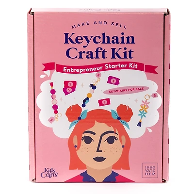 Kids Crafts Make & Sell Keychain Crafting Business Entrepreneur Starter Kit