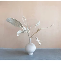 Hello Honey® 21" White Decorative Handmade Paper Mache Vase