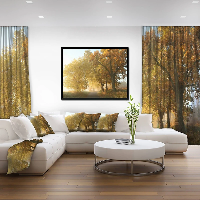 Designart - Rural Road Under Green Trees