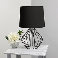 Simple Designs 19.7" Geometrically Wired Table Lamp