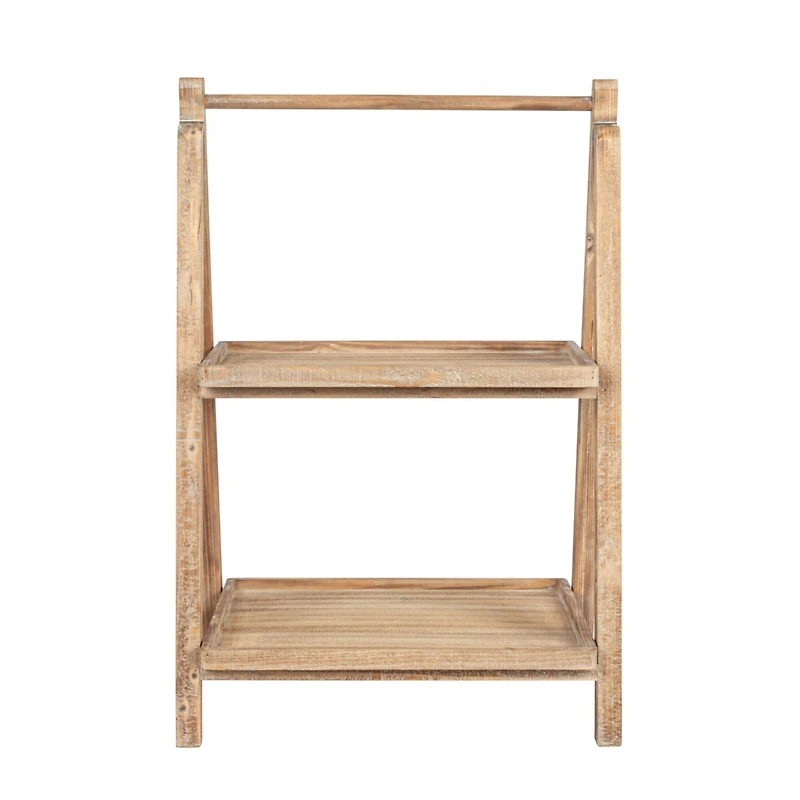 Hello Honey® 3ft. 2-Tier Natural Wood Folding Storage Stand