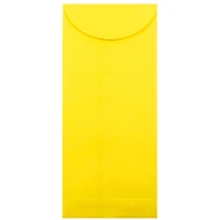 JAM Paper 4.75" x 11" Brite Hue Yellow Policy Business Envelopes, 25ct.