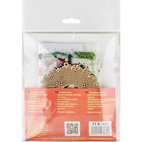 Wonderland Crafts Wreath with Ornaments Bead Embroidery on Wood Kit