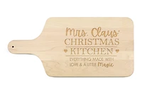 17" Mrs. Claus' Christmas Kitchen Maple Paddle Cutting Board