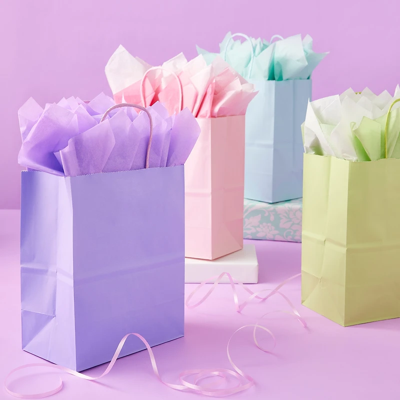 8 Packs: 13 ct. (104 total) Medium Pastel Gifting Bags by Celebrate It™