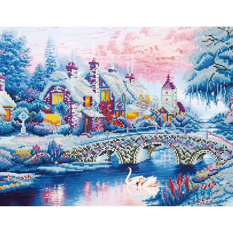 Diamond Dotz® Winter Village Diamond Painting Kit