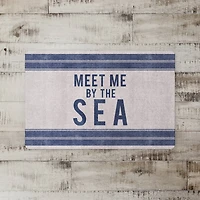 Meet Me By The Sea Floor Mat
