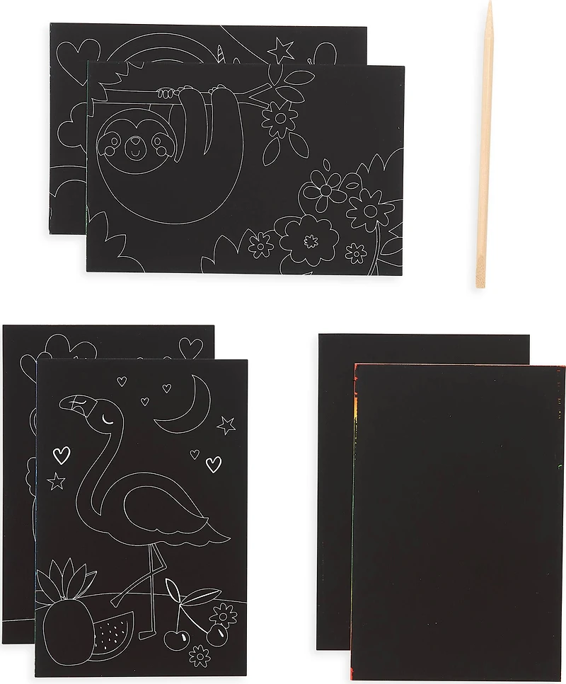 OOLY Mini Scratch & Scribble Funtastic Friends Art Kit