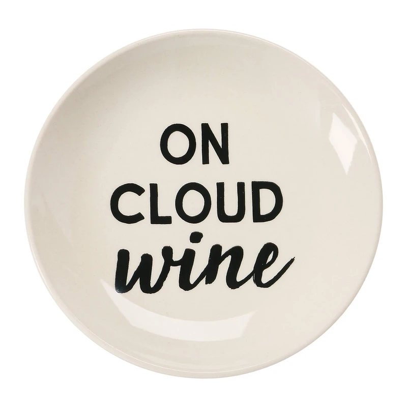 Hello Honey® 5" Wine Saying Stoneware Dishes, 4ct.