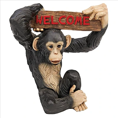 Design Toscano 12.5" Monkey Business Jungle Welcome Statue