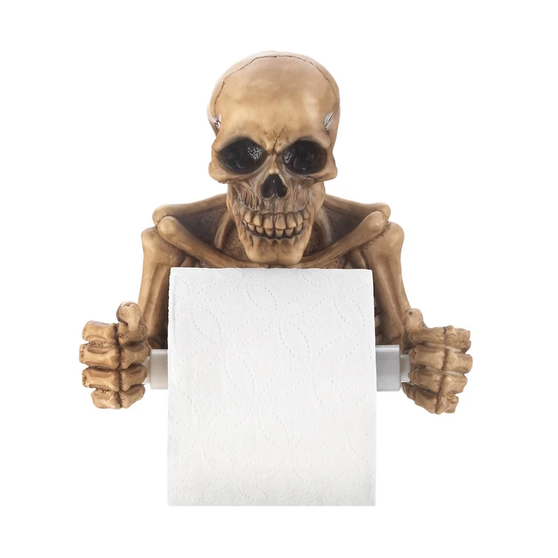 Skeleton Toilet Paper Holder 8.5" x 5" x 7.5