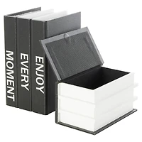 Enjoy Every Moment Canvas Storage Book Box Set
