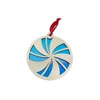 4" Layered Peppermint Wood & Acrylic Ornament by Make Market®