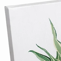 Leafy Green Potted Plant 11" x 14" Canvas Wall Art