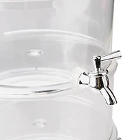 Mind Reader 3-Tier Clear Beverage Drink Dispenser with Spigot