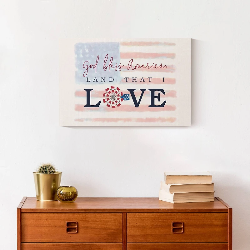 Land that I Love Canvas Wall Art