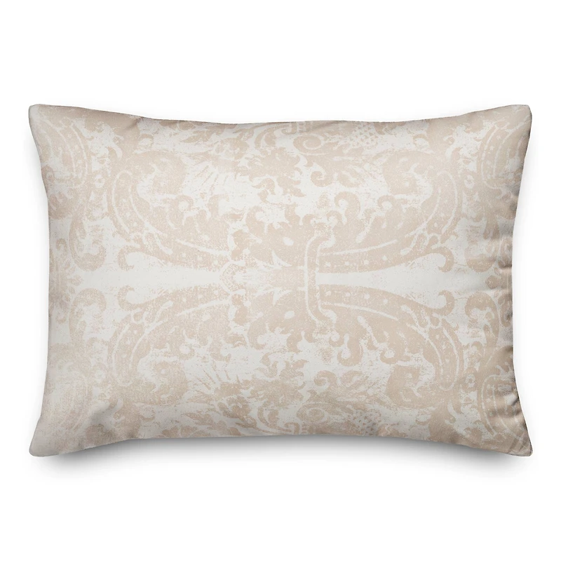 Blush Ornate Pattern Throw Pillow