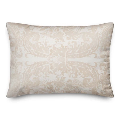 Blush Ornate Pattern Throw Pillow