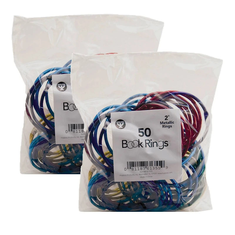 Hygloss® Book Rings, 2 Packs of 100