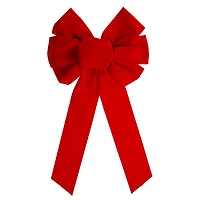 18" Red Velvet Christmas Tree Bow by Celebrate It®